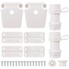 Sinbana 26pz Kit di Ricambio Frigo Cerniera Chiavistelli Compatibile con Igloo | Include Tappo Scarico Tappo Gomma Viti per Riparazione e Sostituzione Pezzi di Refrigeratori e Congelatori
