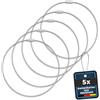 OH3 Fitgadgets - Supporto per catena a cera calda in acciaio inox (5 pezzi) - 30 cm anelli di cera per la crescita calda di catene di biciclette, anelli riutilizzabili per una cura della catena pulita