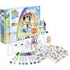 CRAYOLA - Color Wonder, Activity Set 40+ pezzi, con Pagine da colorare, Pennarelli Senza Macchia, Adesivi, Personaggi pop-up, Bluey, Attività Creativa per Bambini, età 3 anni, 75-7171