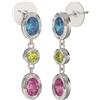 Sanico Bjt416 Orecchini Drops/cristalli Multicolor 30mm Stainless Steel