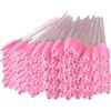 ZEONHEI 200 Pezzi Scovolini Mascara Monouso con Manico in Cristallo Rosa, Pennello per Ciglia e Sopracciglia, Applicatore per Estensione Ciglia, Accessori Trucco Occhi