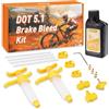 cyctravel Kit Spurgo Freni per Freni a Disco Idraulici Sram, Avid. Kit Spurgo Freni Idraulici per Bicicletta, Inclusi Adattatori in Metallo e Liquido Freni DOT 5.1 ad Alte Prestazioni da 150 ml