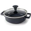 PRENDELUZ Mini casseruola con coperchio in alluminio pressofuso da 16 cm, leggera e resistente. Progettato per: cucina in spazi ristretti e uso quotidiano.