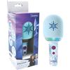 Lexibook, Frozen, Microfono Senza Fili con Altoparlante e luci, 4 modificatori di Voce, Effetti di Luce Multicolore, Batteria Ricaricabile, MIC280FZ