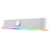 GXTrust 1619W Rhox Soundbar PC Illuminata RGB, 12W Casse PC Stereo Speaker con Illuminazione Regolabile, Alimentazione USB, Jack 3.5 mm, Altoparlanti per Computer Laptop TV, Bianco