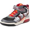 Geox J INEK Boy C - Scarpe da Ginnastica, Dk Grey/Orange,