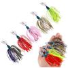 Lguaquanx 5 Pezzi esche artificiali per spinnerbait da pesca, multicolore Buzzbait spinnerbait Jigs, esches artificiali spinning, buzzbait, Spinnerbait, Jigs Lure, hatterbait luccio, esche per pesce persico