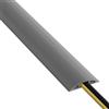 D-Line Copricavo da Pavimento 1,8m, Protegge Cavi Volanti, Previene Inciampi e Cadute, Base Antiscivolo con Scanalature - Canalina Interna 17mm (L) x 9mm (H) - Lunghezza 1,8m - Grigio