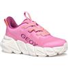 Geox J FLEXYPER Fast Girl - Scarpe da Ginnastica Bambina, Pink/Yellow,