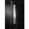MARWELL Pannello doccia Care cromato, 150 x 15 cm, colonna doccia in acciaio inox spazzolato, set doccia con 2 diverse funzioni doccia, doccia a pioggia e doccetta