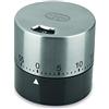 Dr. Oetker Timer meccanico a breve termine fino a 60 minuti esclusivo, sveglia da cucina in acciaio inox, timer funziona senza batteria, (colore: grigio-marrone/argento) Quantità: 1 pezzo