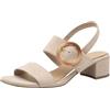 MARCO TOZZI sandalo da donna morbido plantare Feel Me vegano fodera interna morbida stiloso, beige (DUNE), 38 EU