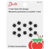 Dritz - Bottoni da cucire, 30 mm, ottone anticato, 2 pezzi, Nero, Size 3/0