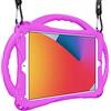 TopEsct iPad 7th Cover per Bambini Protettiva Antishock con Maniglie Resistente agli Urti per iPad 7th Gen 10.2 (2019)/iPad Air 3rd Gen 10.5 Custodia (Viola)