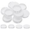 PATIKIL Tappi Copriforo, 34Pz 2 (50mm) Tappi per Fori in Plastica Copriforo a Vite Scrivania Fibbia Bloccaggio Inserto per Mobili Fori Armadio Cucina, Bianco