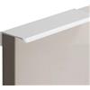 HY HUIJUN 2 Pezzi Maniglie per Mobili, Maniglie Armadio Nascoste 200mm, Maniglie Moderne Bianco in Alluminio per Armadio Cucina Armadio Cassetto