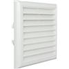 La Ventilazione GU1818B Griglia 180x180 mm da Sovrapporre in ABS Alette Fisse, Bianco