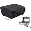 Azatemgo copertura barbecue in tessuto oxford 420D - impermeabile, anti-UV e antipolvere - nero - per Weber Q100/1000, Enders Urban Pro(70 x 47 x 30 cm)