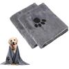 MUYAPAY 2 Pezzi Asciugamano Cane in Microfibra, Morbido al Tatto, Panno Ultra Assorbente per Cani Accessori, Salviettine Cane per Cani Gatti Altri Animali Domestici, Grigio (75 x 35cm)