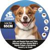Tempotech Collare Antiparassitario per Cani - 8 Mesi di Protezione contro Pulci, Zecche, Zanzare e Acari - 65 cm Regolabile, Efficace e Sicuro 100% Naturali (1, BIANCO, 65CM)