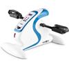 KLAR FIT Klarfit Cycloony MiniBike - Cyclette da Seduti, Pedaliera, Ciclette solo Pedali, Compatta, a Motore, Braccia e Gambe, 12 Velocità, Movimento Avanti o Indietro, Telecomando, Nero/Arancio