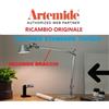 Artemide secondo braccio ricambio Tolomeo standard alluminio tavolo