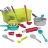 Battat set da cucina giocattolo con pentole, utensili e accessori | Set da 21 con pentole, padella, ciotola, mestolo, mattarello, formine e contenitore; lavabile in lavastoviglie; 3+ anni