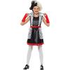 SMIFFYS Costume piccola Signorina del male, Bianco e nero, con abito, giacca applicata e guanti