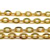 Perlin - Collana a maglie da 3 m, in metallo, 4 mm di spessore, per la creazione di gioielli e lavori di fai da te, colore oro