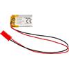 AKYGA Batteria 3,7 V 85 mAh LP301525 ai polimeri di litio Akyga AKY0472 Li-Po PCM JST 2 poli, connettore 2,54 15 cm