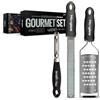 Microplane Set regalo Microplane Gourmet 3 pezzi - zester Premium Classic, grattugia ultra-spessa e pelapatate professionale - lame ultra-affilate (USA), manici soft-touch - utensili da cucina ergonomici
