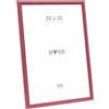 Deknudt Frames - Cornice portafoto con finitura rossa, legno, per formato 20 x 30 cm, stile country, S236F4, da appendere o appoggiare
