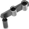 GTV - Lampada da soffitto SOLIS | orientabile 3 x GU10 | Faretto da soffitto a 3 luci, colore nero, lampada da soffitto girevole, faretto da soffitto per cucina, camera da letto, soggiorno (senza