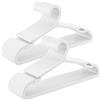 SONGMICS Grucce 50 Pezzi, Grucce Appendiabiti in Plastica, con Ampie Scanalature ai Lati, Salvaspazio, Largo 41,7 cm, per Armadio, Bianco Nuvola CRP010W01