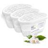 Aquafloow Assorbitore di Umidità per Ambienti 400 ml, Riduce l'umidità, 3 Pezzi JASMINE | Neutralizzatore di Odori, Deumidificatore per Cucina, Armadio, Bagno e Studio