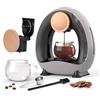 BENFUCHEN Macchina da caffè monouso con filtro per caffè macinato, Mini macchina da caffè Americano per una tazza, funzionamento con un tocco, dimensioni di infusione 4-8 fl oz (Grigio)