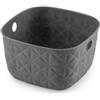 Keter Cestino Portaoggetti Softex xs 3l Grigio Curver 19,4x19,4x11,1