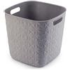 Keter Contenitore Organizer Softex Cube 15l Tortora 27,9x27,9x26,9h