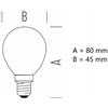 Bot Lighting S.r.l. Lampadina Goccia Cupola Argentata led 4,5w Luce Calda 2700k 400 Lumen e14 bot