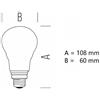 Bot Lighting S.r.l. Lampadina Goccia a led 11w Luce Calda 2700k 1421 Lumen e27 Dimmerabile bot