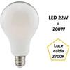 Bot Lighting S.r.l. Lampadina Goccia a led 22w Luce Calda 2700k 3452 Lumen e27 Vetro Satinato bot