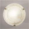 F.a.n Europe Lighting S.r.l. Plafoniera da Soffitto in Vetro Ambrato Diametro 4o cm 2xe27 Trecento fan