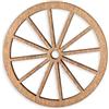 Bertoni S.r.l. Busta 4 Ruote in Legno Diam. cm 4 per Presepi o Modellismo