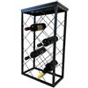 Verdelook Cantinetta Vino Rombi Metallo Nero 40x20x68h cm Verdelook
