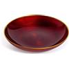 Mercury Piatto Fondo Rosso e oro in Ceramica Smaltata Diametro 21cm di Mercury
