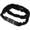 Hihaha Lucchetto per Bici A Combinazione 5 Cifre 120cm 1 Pezzo | Colore: Nero, Grigio. Materiale: Acciaio Carbonio, ABS, Nylon. Diametro Cavo: 40mm. Universale Per MTB E Bici Da Strada.