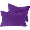 npluseins Set da 2 federe in morbido pile color corallo (2 pezzi) 1257.1667, 40 x 60 cm, lilla