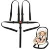 GAZIL Cintura Universale per Bambini a 5 Punti, Cinghia Regolabile con Clip Anti-Fuga, Sicurezza per Seggiolone, Passeggino, Buggy e Seggiolino Auto