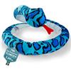 Mollis Peluche - serpente di peluche - 200 cm - serpente di peluche - peluche per bambini e neonati (blu)