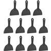 sourcing map 10 raschietti per stucco, larghezza 15,2 cm, in plastica flessibile, per stucco e vernice, per nastrare cartongesso, spalmare, dipingere, graffiare, nero